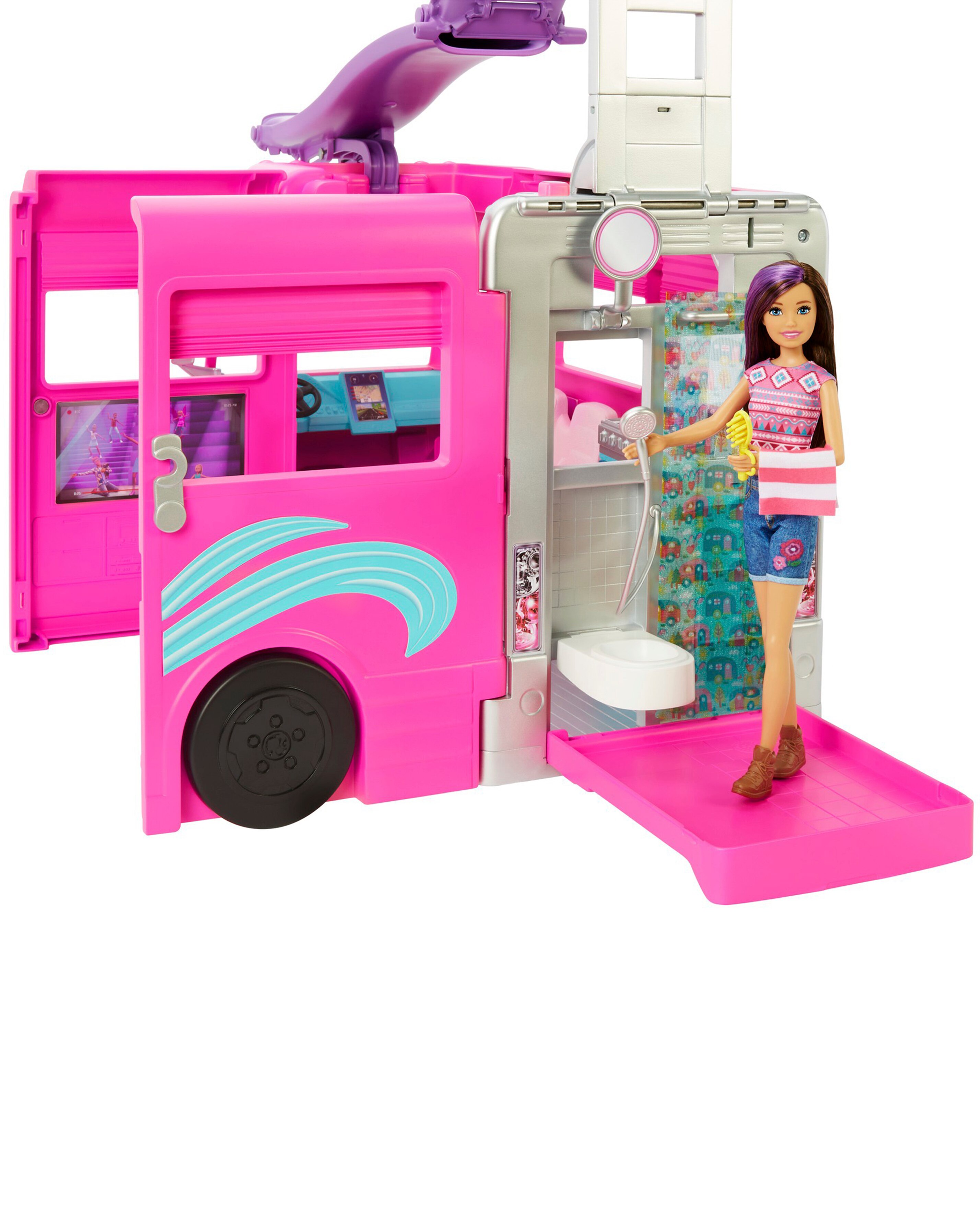 Barbie Dream Camper Vehicle Playset with 60 Accessories JD Williams