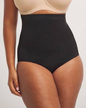 Naomi&Nicole Medium Control Tummy Shaping Hi Waist Briefs Black