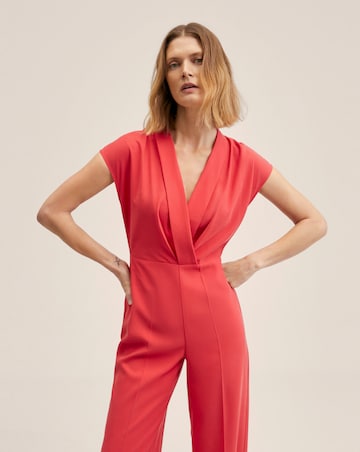 Mango Wrap Neckline Jumpsuit