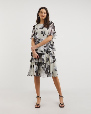 Joanna Hope Multi Floral Printed Tiered Dress