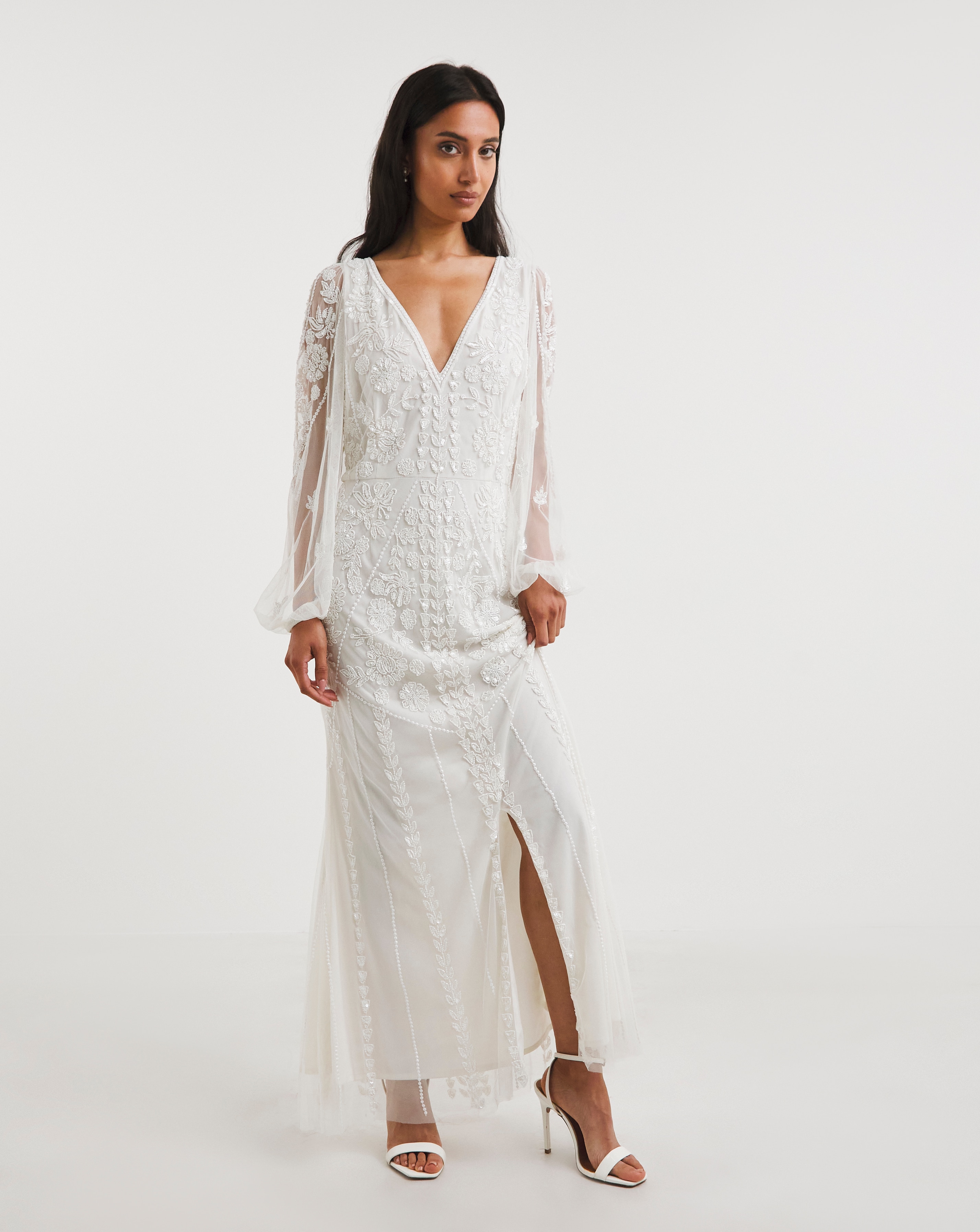 Joanna Hope Beaded Bridal Maxi Dress JD Williams