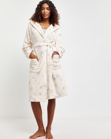 Pretty Secrets Fleece Midi Dressing Gown