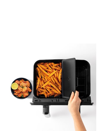 Salter EK5728 8L Dual Air Fryer with Optional Compartment Divider