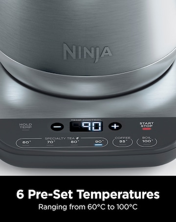 Ninja Perfect Temperature Kettle Stainless Steel KT201UK