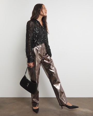 Joanna Hope Sequin Tassle Shirt