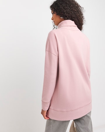 Blush Super Soft High Neck Sweatshirt