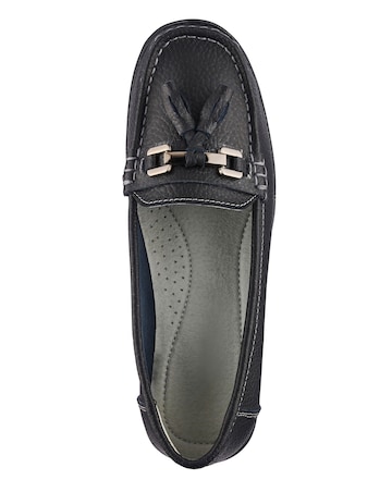 Samara Leather Tassel Detail Loafers Extra Wide EEE Fit