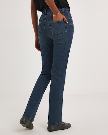 MAGISCULPT Mid Blue Straight Leg Jeans