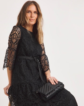 Joanna Hope Structured Lace Dress