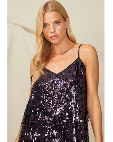 Ro&Zo Sequin Cami Top