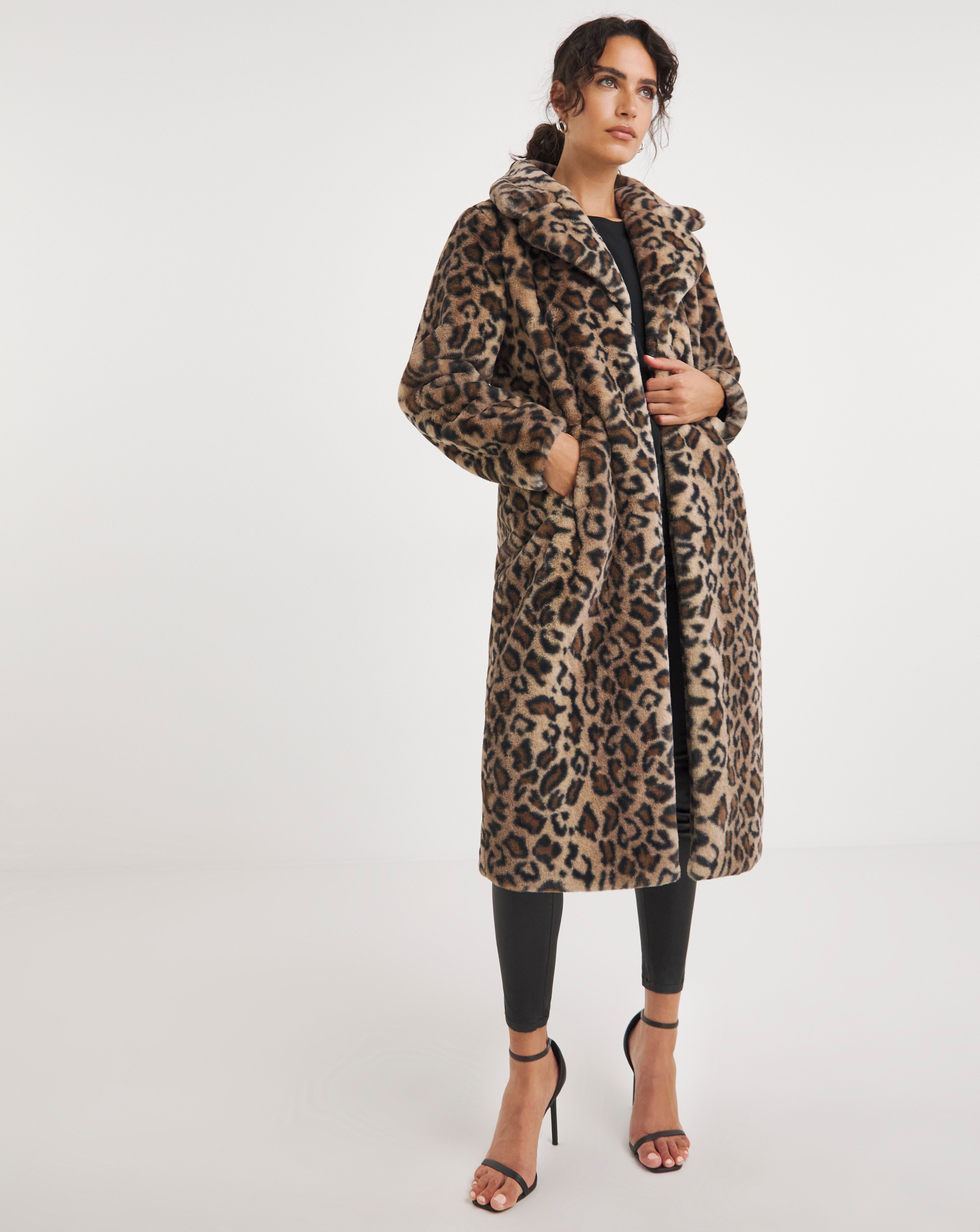 Leopard Faux Fur Coat JD Williams