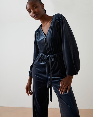 FatFace Velvet Jumpsuit