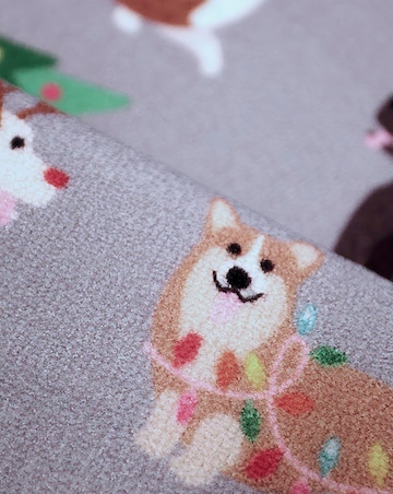 Festive Dogs Washable Runner