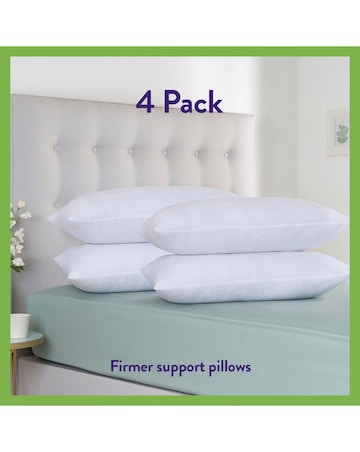 Slumberdown Super Support Anti Allergy 4 Pack Pillows