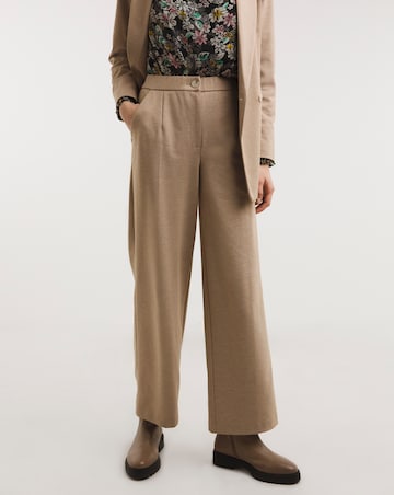 Oatmeal Ponte Straight Leg Trouser