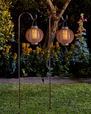 2 Forli Flaming Lanterns