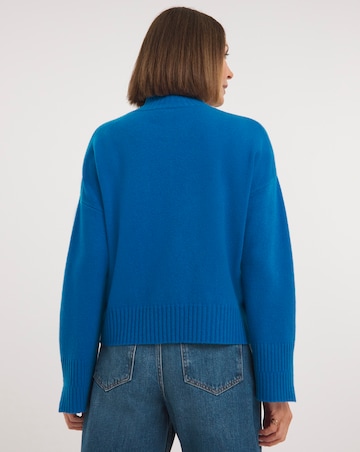 Whistles Wool Double Trim Funnel Neck