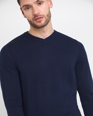 Merino Wool V Neck Sweater