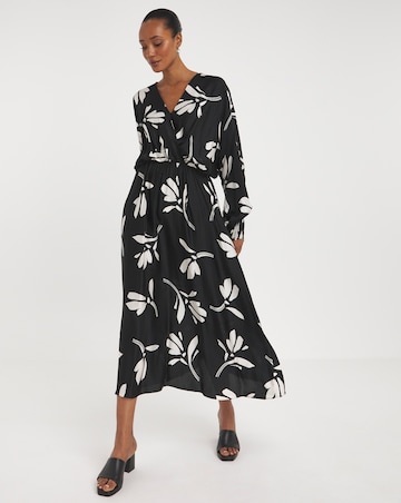 Joanna Hope Wrap Front Batwing Dress