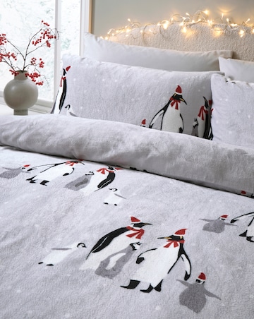 Penguin Fleece Duvet Set