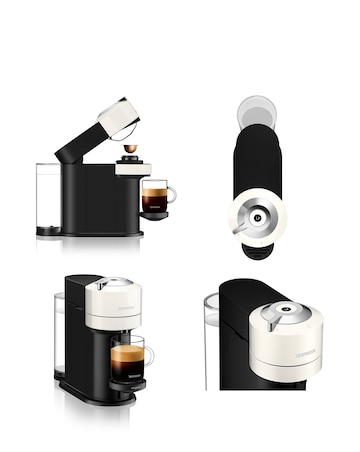 Nespresso 11710 Vertuo Next White Capsule Coffee Machine with Aeroccino Magimix