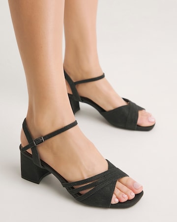 Evangeline Low Block Heel Sandal Extra Wide EEE Fit