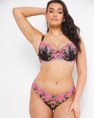 Figleaves Curve Neon Floral Balcony Bra B-F