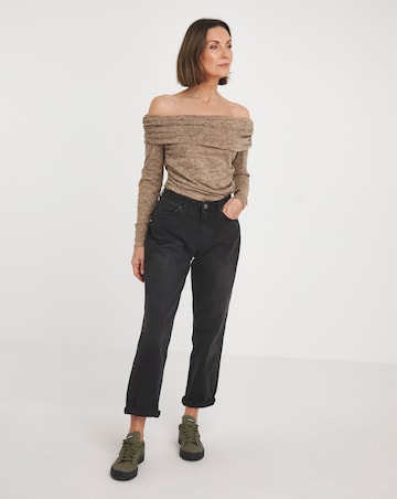 Long Sleeve Soft Touch Bardot Top