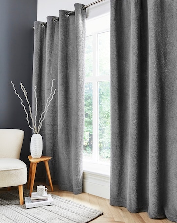 Cuddle Fleece Eyelet Curtains