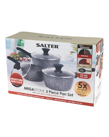 Salter Megastone 3 Piece Pan Set