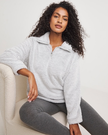 Pretty Secrets Funnel Neck Fleece Snuggle Top