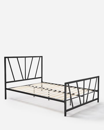 Joanna Hope Grace Black Metal Bed Frame