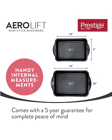 Prestige Aerolift Roast & Bake Twin Pack