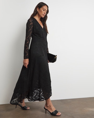 Joanna Hope Lace Wrap Dress