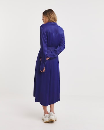 Anthology Satin Shirt Dress