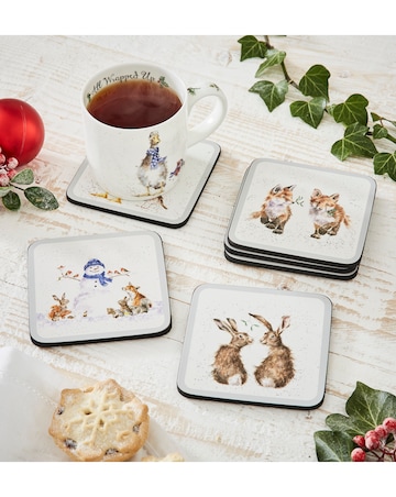 Wrendale Christmas Coasters Set of 6