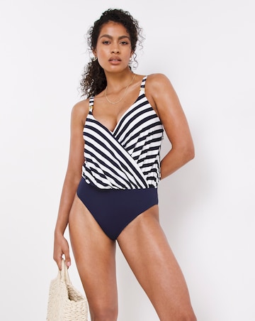 MAGISCULPT Twist Front Blouson Swimsuit