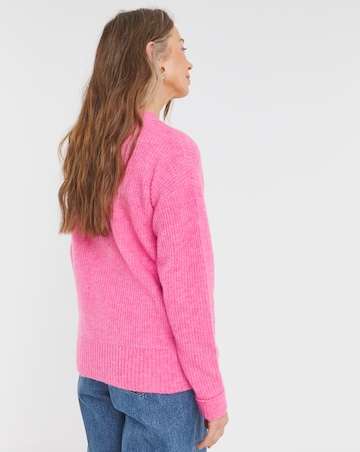 Pink Button Through Cardigan