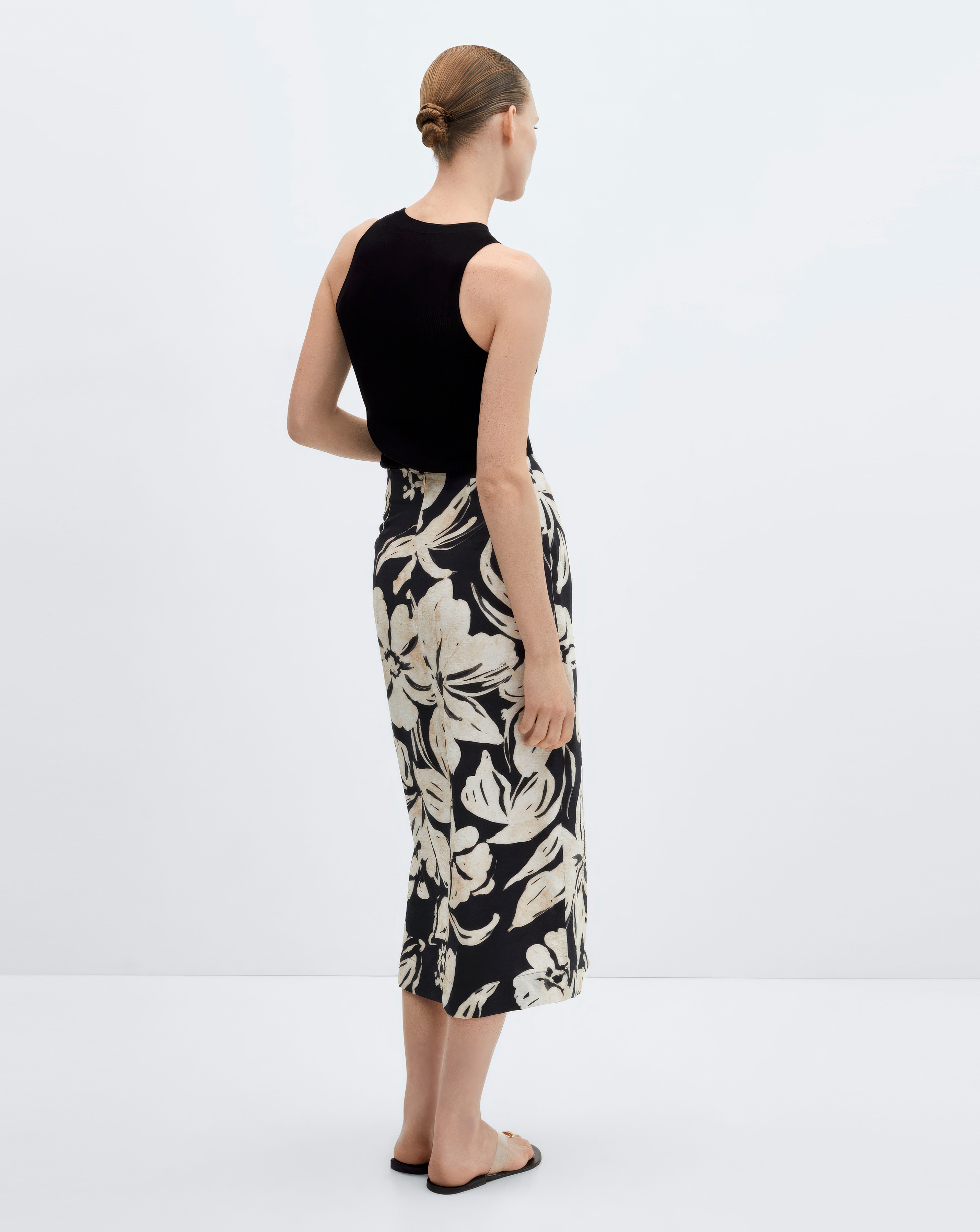 Mango Pareo Floral Wrap Midi Skirt JD Williams