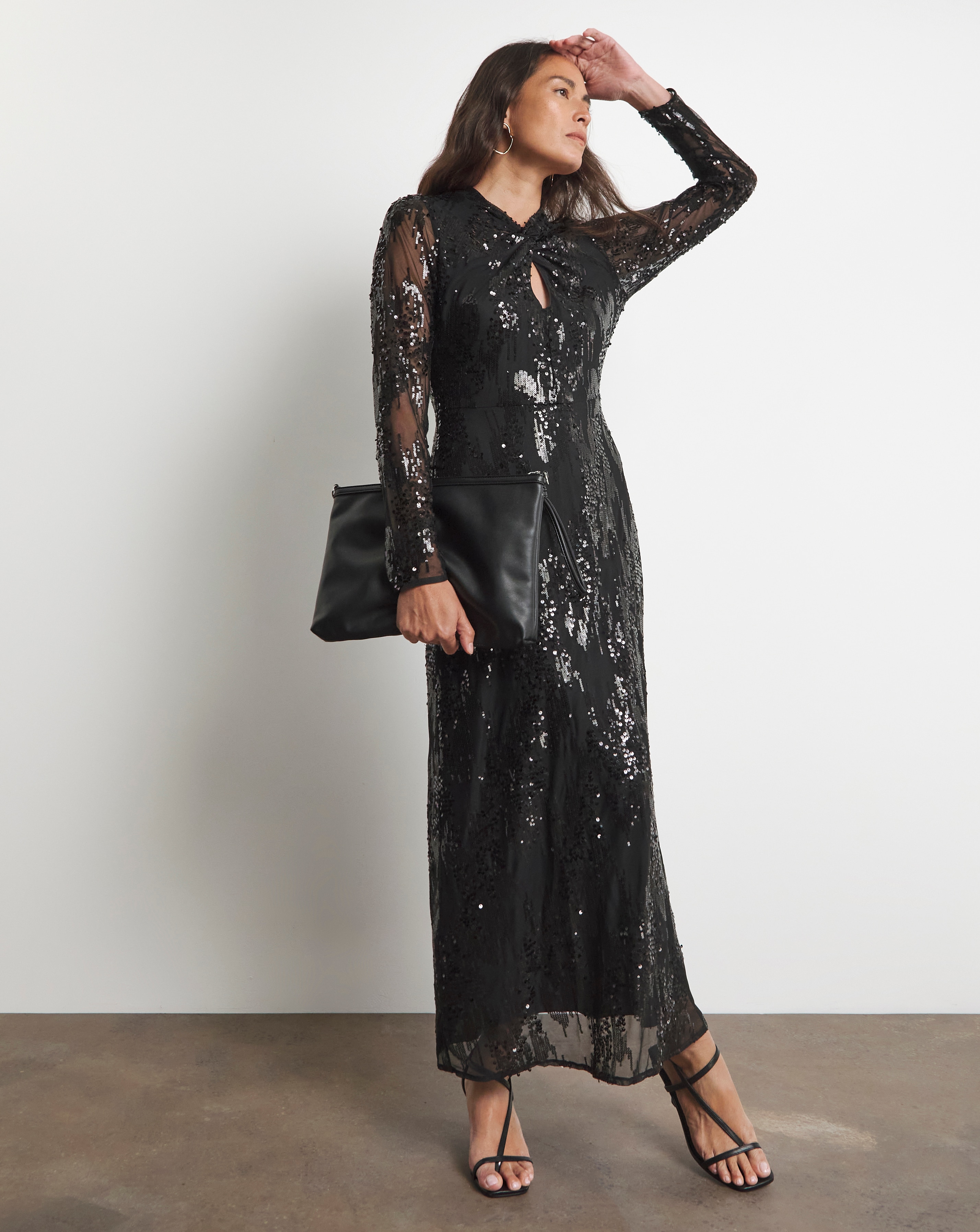 Joanna Hope Sequin Dress With Key Hole Detail JD Williams