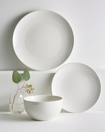 12 Piece White Dinner Set