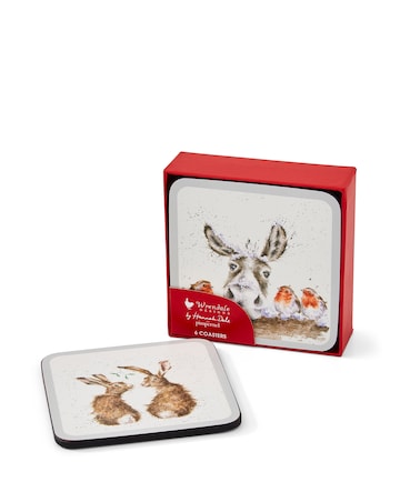 Wrendale Christmas Coasters Set of 6