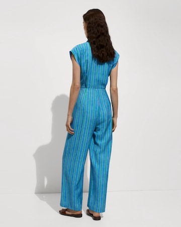 Mango Moraima Stripe Jumpsuit