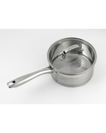 Salter Timeless 3 Piece Stainless Steel Pan Set