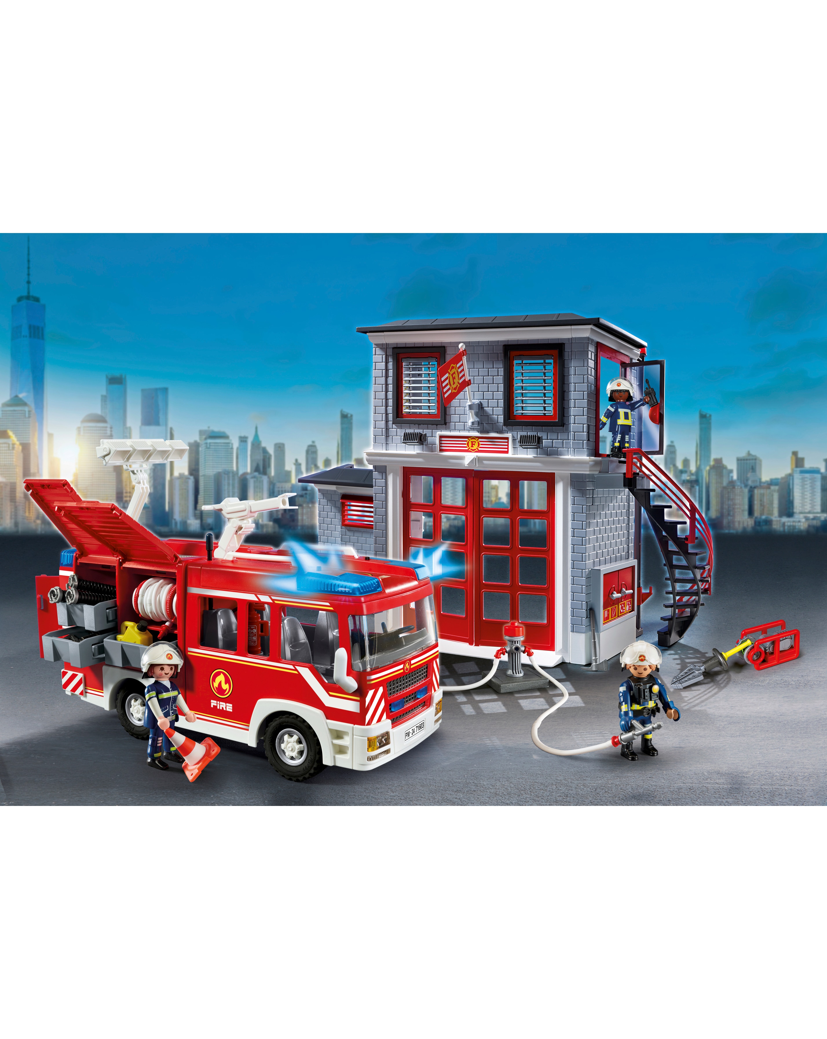 Playmobil fire set on sale