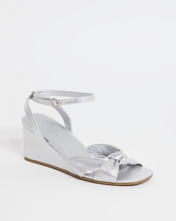 Joanna Hope Knotted Vamp Wedge Sandal EEE Fit