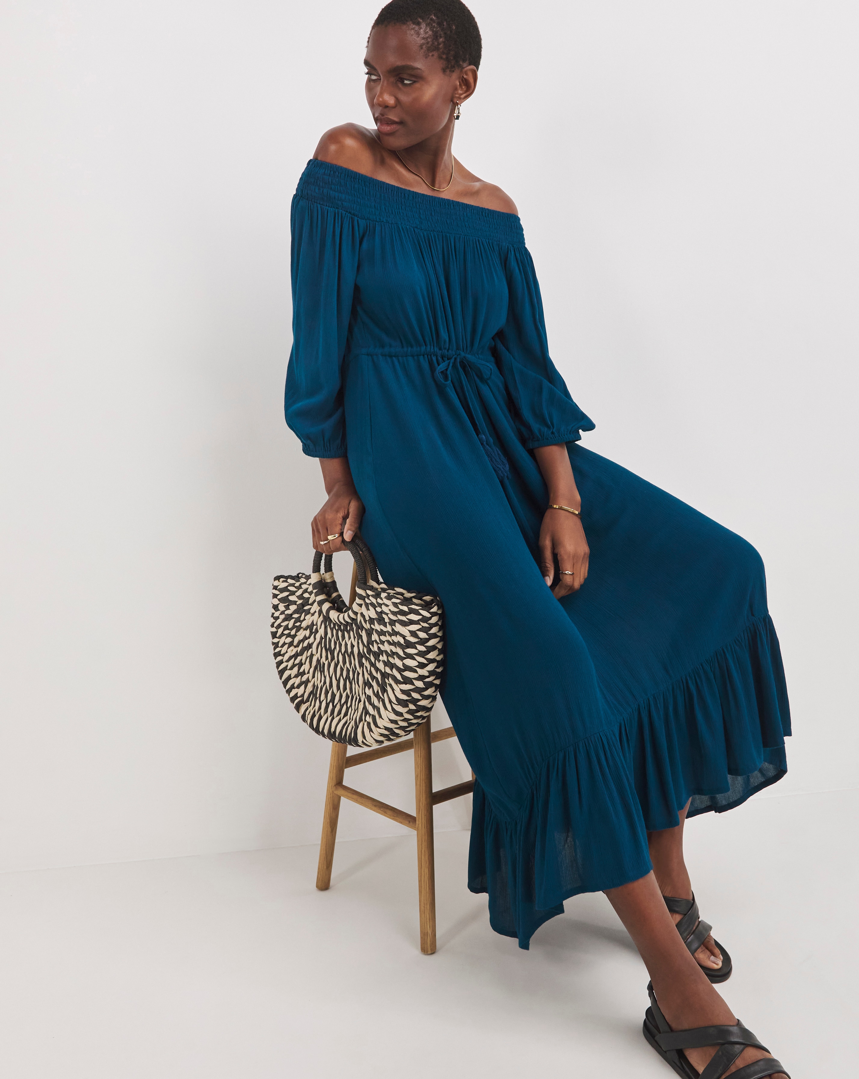 Bardot midi dress online