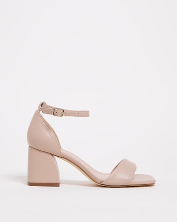 Rimona Barely There Block Heeled Sandals Extra Wide EEE Fit