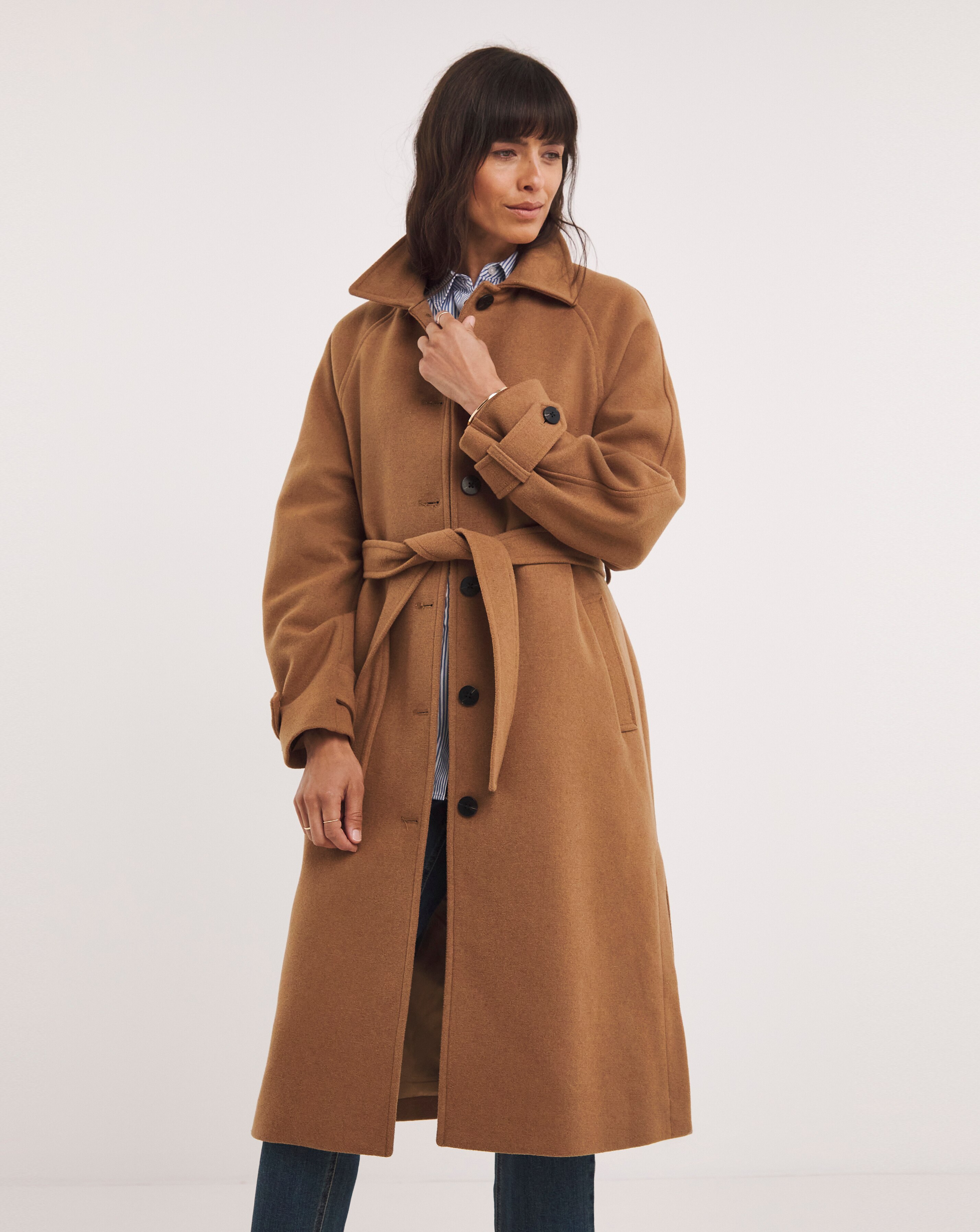 French Connection popular Tan Coat