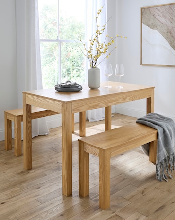 Bourne Dining Set with 2 Benches